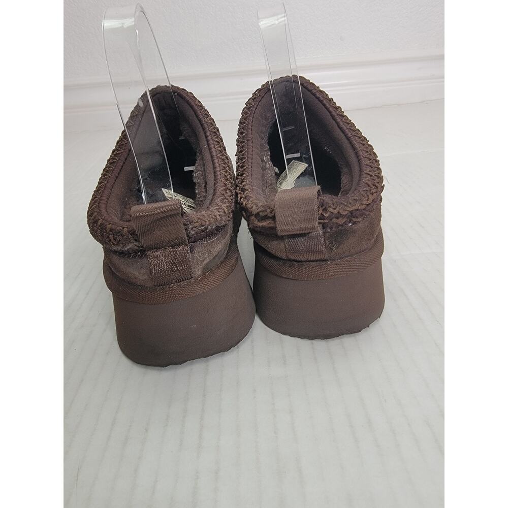 UGG Size 9 Tazz II Suede Platform Slipper Clogs Tasman Womens Chocolate Brown - Picture 6 of 9